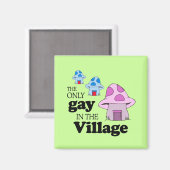 De enige homo in het dorp magneet (Voorkant / Achterkant)