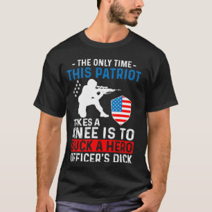 De enige keer dat deze Patriot een knie veteranen  T-shirt
