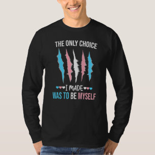 De enige keuze die ik maakte, was dat ik zelf Tran T-shirt