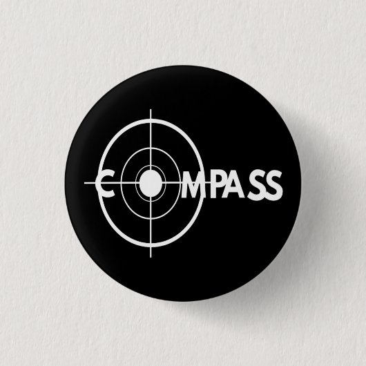 De enige kompas-knop die de meeste volgers prefere ronde button 3,2 cm (Voorkant)