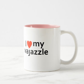De enige manier is Essex. Ik hou van mijn Vajazzle Tweekleurige Koffiemok
