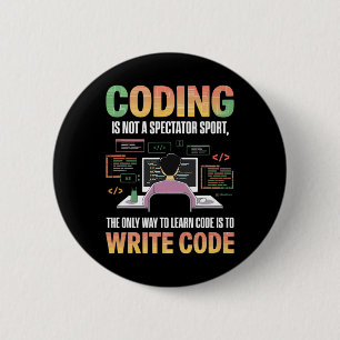 De enige manier om code te leren is door het te co ronde button 5,7 cm