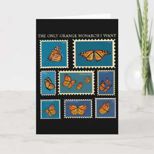 De enige oranje monarch die ik wil vlinder postzeg kaart