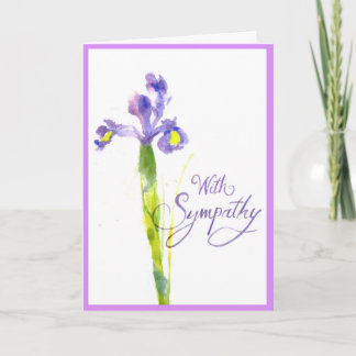 De enige Paarse Kaart van de Sympathie van de Iris
