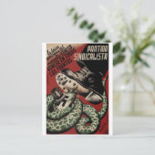 De enige slogan van het Poster_Propaganda Briefkaart (Staand voorkant)