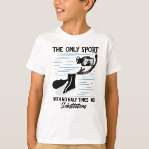 De enige sport zonder half keer - de zwemmer t-shirt