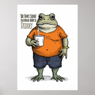 De enige squat die ik vandaag doe is Diddly Funny  Poster