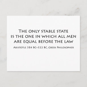 "De enige stabiele toestand is die waarin... Briefkaart