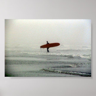 De enige surfer poster
