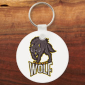 De enige Wolf Sleutelhanger (Voorkant)