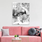 De enorme eik wordt gekapt canvas afdruk (Insitu (Woonkamer))