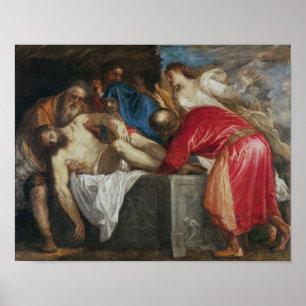 De Entombment van Christus, 1559 Poster