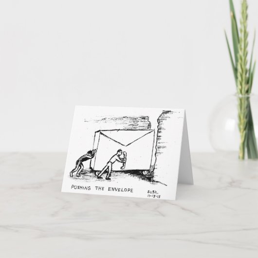 De envelop duwen -- Opmerking Kaart (Voorkant)