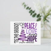 De Epilepsie van de Vakantie van Kerstmis van de Feestdagenkaart (Staand voorkant)