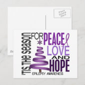 De Epilepsie van de Vakantie van Kerstmis van de Feestdagenkaart (Voorkant / Achterkant)