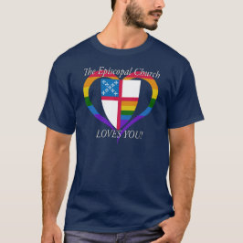 De Episcopale Kerk houdt van je LGBTQ PRIDE T-shirt