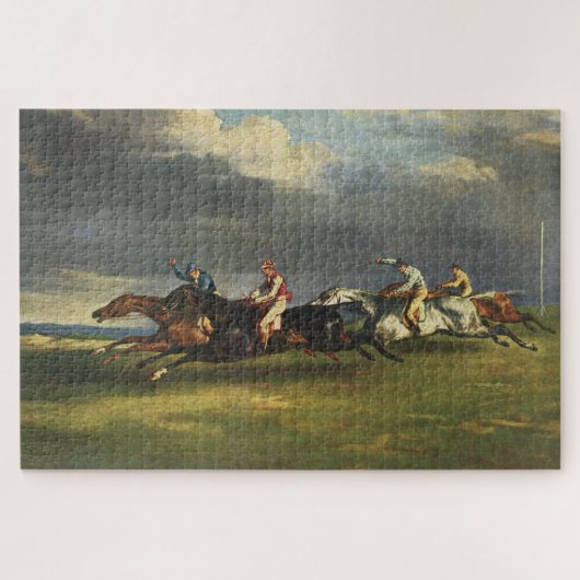 De Epsom Derby Paardenrace Legpuzzel (Horizontaal)