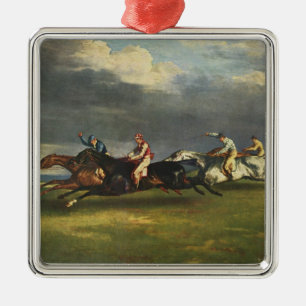 De Epsom Derby Paardenrace Metalen Ornament
