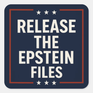 De Epstein-bestanden vrijgeven Vierkante Sticker