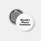 De ergste feministe ter wereld magneet (Voorkant / Achterkant)