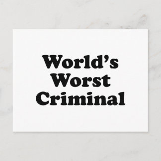 De ergste misdaad in de wereld briefkaart
