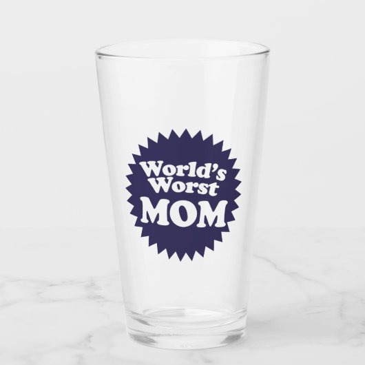 De ergste moeder van de wereld glas (Voorkant)