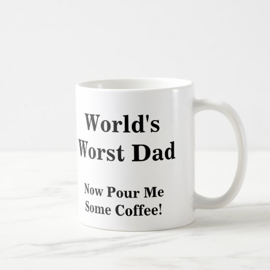 De ergste vader ter wereld, nu doe ik wat koffie! koffiemok (Rechts)