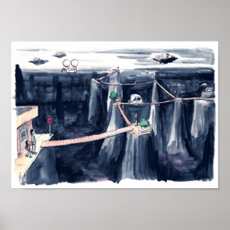 De ervaringen van voetgangers in de Verenigde Stat Poster