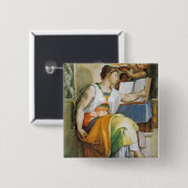 de Erythrean Sibyl Vierkante Button 5,1 Cm (Voorkant /achterkant)