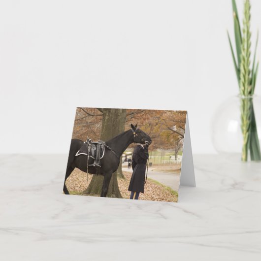 De Escorte van het Paard van Riderless Kaart (Voorkant)