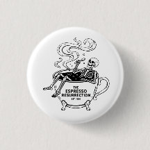 De Espresso Opstanding Grappige Skelet Koffie