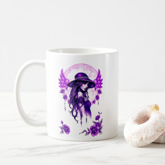 De essentie van de vrouw: genade, kracht en schoon koffiemok (Met donut)
