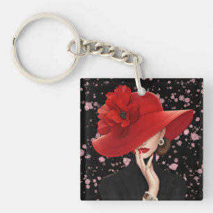De Essentie van Elegantie Acryl Sleutelhanger