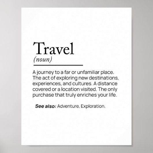 De essentie van reizen poster (Voorkant)