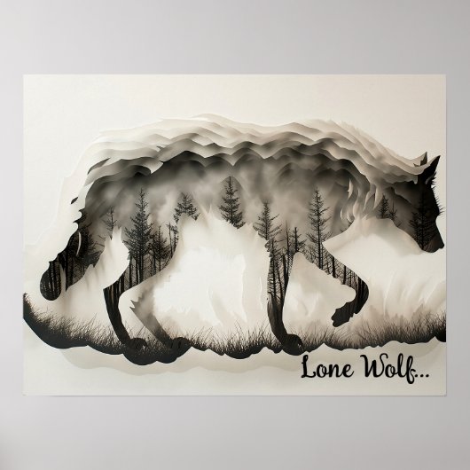 De essentie van wilde natuur poster (Voorkant)