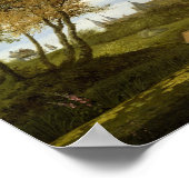 De estuarium met een kasteel poster (Hoek)