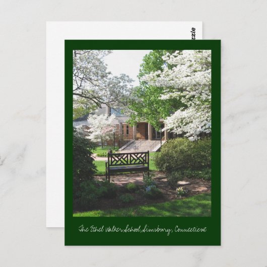 De Ethel Walker School, Springtime Briefkaart (Voorkant / Achterkant)