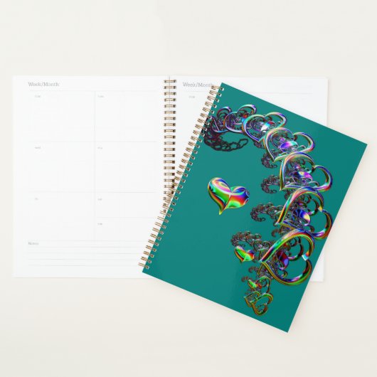 De etherische cascade van harten planner (Display)