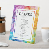 De etherische DRINKEN bloeien Reclamebord Met Voetstuk (Insitu)