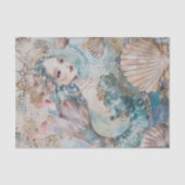 DE ETHERISCHE ZEEJONKVROUW DECOUPAGE TISSUEPAPIER (Voorkant)