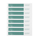 De etiketten van de de terugkeeradres van JOY (Vel)