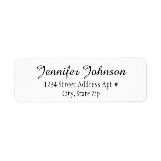 De Etiketten van het Adres van de Terugkeer van he (Voorkant)