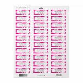 De Etiketten van het Adres van de terugkeer Wilde  (Full Sheet)