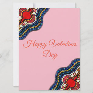 De etnische Afrikaanse Kaart van de Valentijnsdag