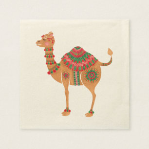 De etnische kameel servetten