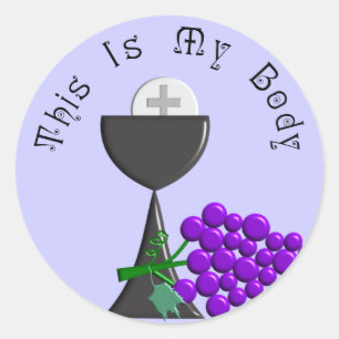 De Eucharistisch Kerst & de Communautaire Gastheer Ronde Sticker