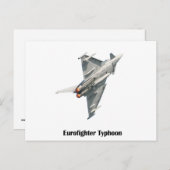 De Eurofighter Typhoon Briefkaart (Voorkant / Achterkant)