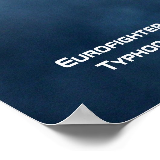 De Eurofighter Typhoon en een donkere, dramatische Poster (Hoek)