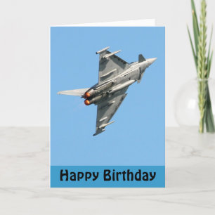 De Eurofighter Typhoon Happy Birthday Kaart