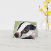 De Europese het Schilderen van de Welp van de Das Kaart (Gele Bloem)